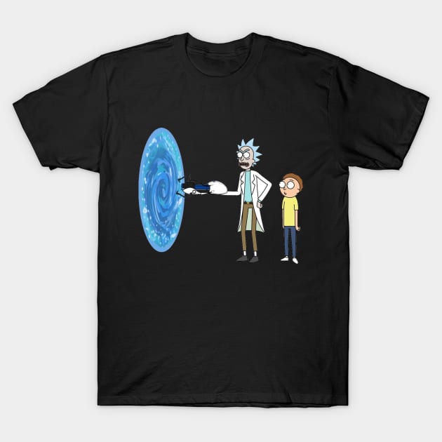 Rick and Morty Portal Gun T-Shirt by ItsStitch